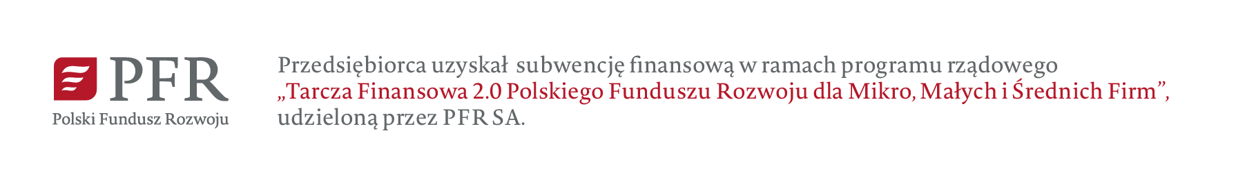 Baner PFR tarcza 2.9